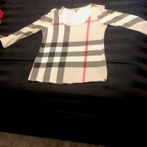 Burberry Brit 3/4 sleeve shirt. Cute Shirt. AUTHENTIC”.